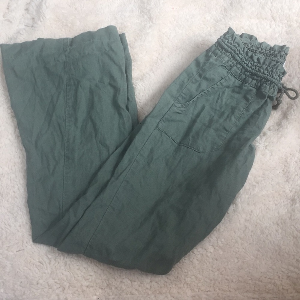 Linen Drawstring Pants